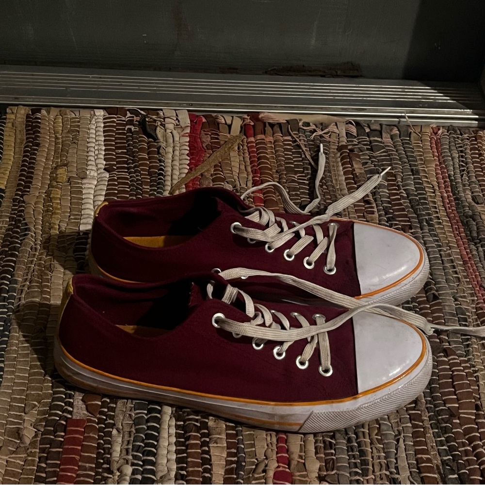 Auburn and yellow dept222 sneakers